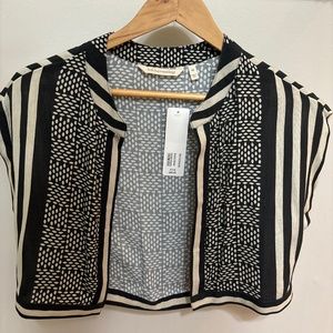 Soft Surroundings black/cream Bolero